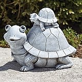 Roman Giftware 7 inch Turtle and Baby Statue