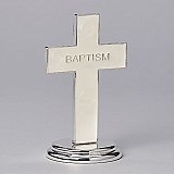 Roman Giftware 5 inch Metal Baptismal Table Cross