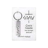 Alexas Angels God is Greater Keychain