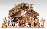 Fontanini nativity 5 inch scale 16 figures with Italian Stable 54492