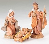 Fontanini Nativity 5" Scale 3 piece Holy family Set