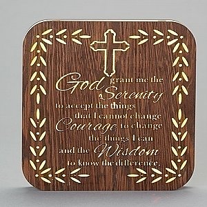 Roman Gifts 9 inch square Serenity Plaque with LED's