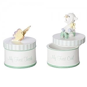 Roman Gifts 2 Piece Baby's First Keepsake Boxes
