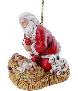 Joseph Studios Kneeling Santa Christmas Ornament