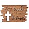 Roman Gifts 15 inch Wooden Plaque with Cutout Cross