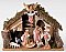 Fontanini Nativity 7 inch Scale 8 Figure set with Italian Stable